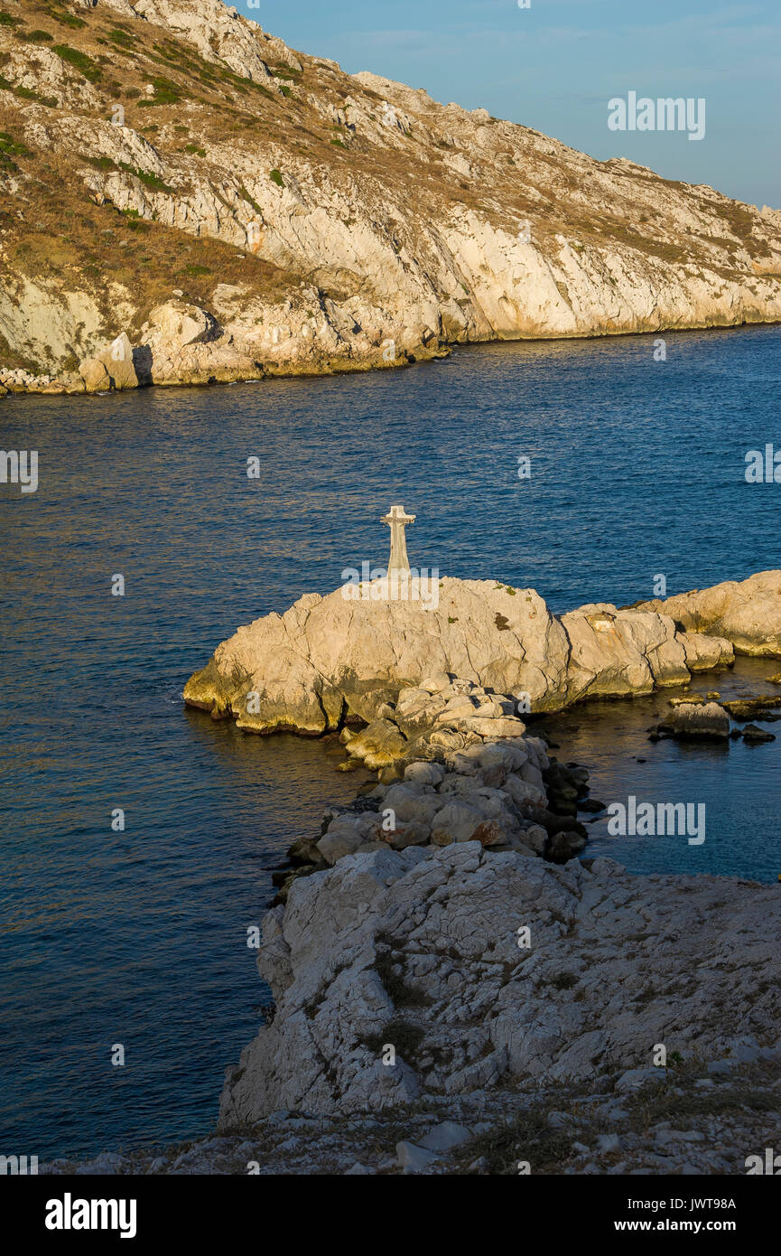 LES GOUDES CAP CROISETTE, MARSEILLE, BDR 13 Stock Photo