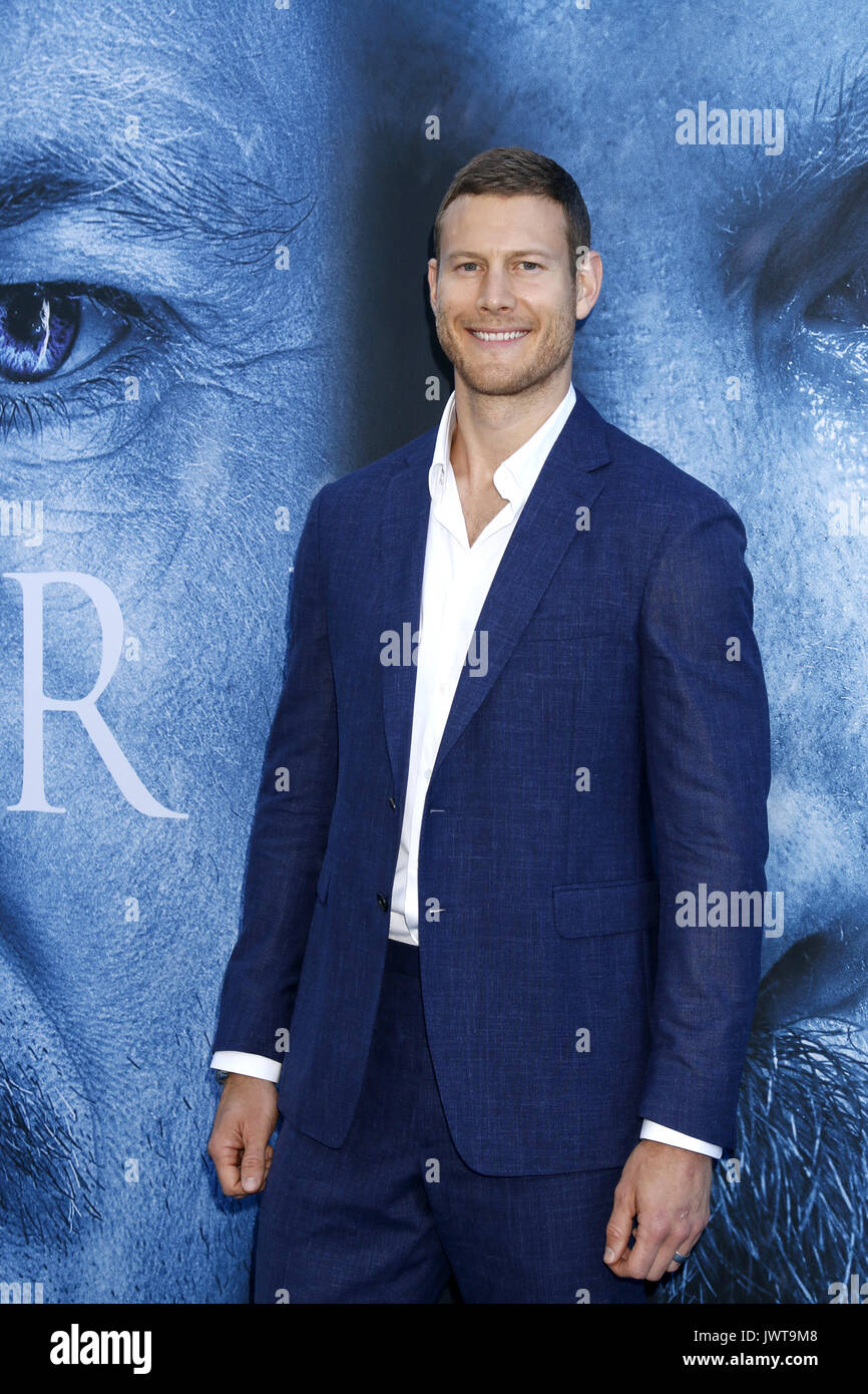 Premiere of 'Game of Thrones' season 7 at Walt Disney Concert Hall - Arrivals  Featuring: Tom Hopper Where: Los Angeles, California, United States When: 12 Jul 2017 Credit: Nicky Nelson/WENN.com Stock Photo