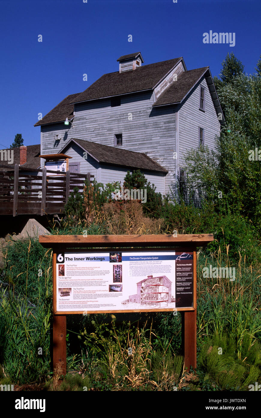 Thorp Grist Mill, Thorp, Washington Stock Photo Alamy