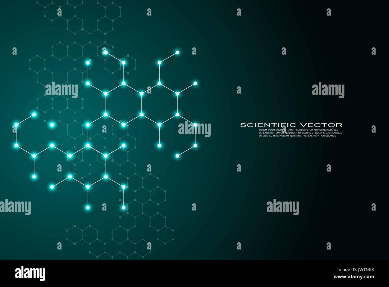 Hexagonal structure molecule dna of neurons system, genetic and ...