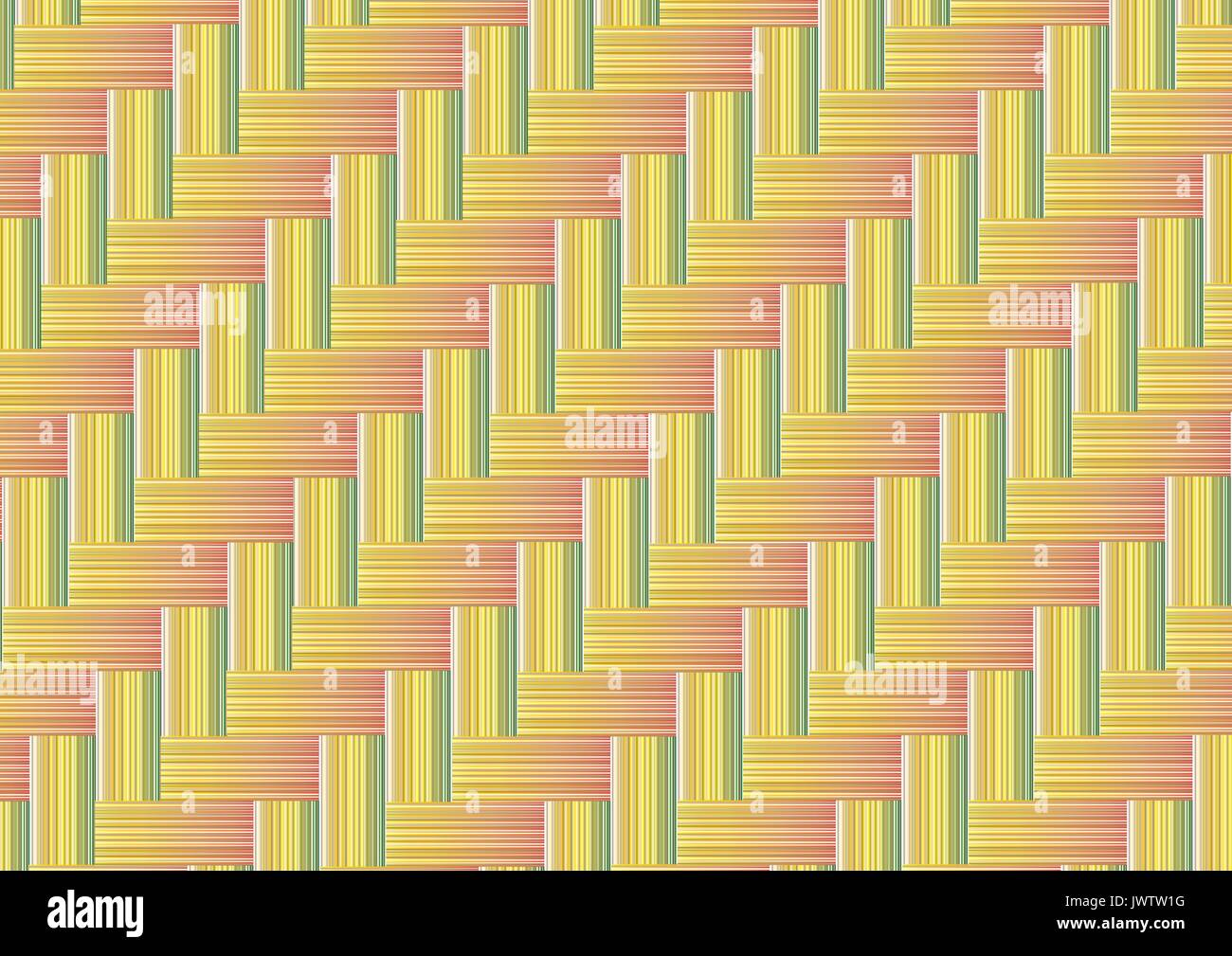 Bamboo weave seamless background Stock Vector