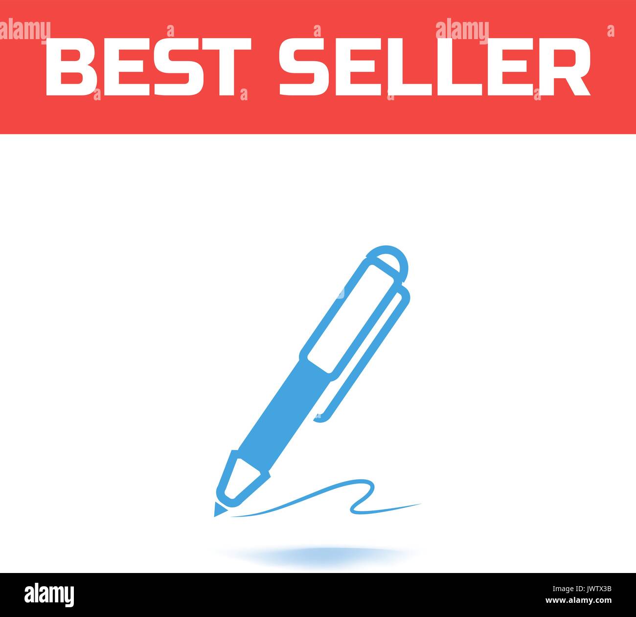Pen signing a contract with signature line art icon for business apps ...