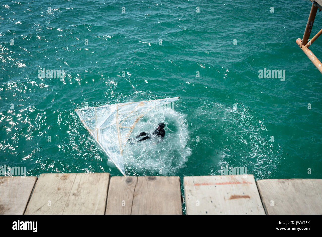 During the International Bognor Birdman event in Bognor Regis, England