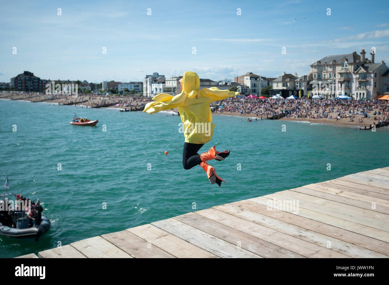 During the International Bognor Birdman event in Bognor Regis, England