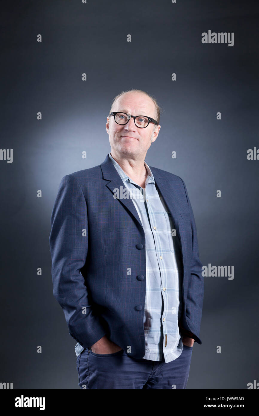 Edinburgh, UK. 13th Aug, 2017. Adrian Charles 'Ade' Edmondson, the English comedian, actor, writer, musician, television presenter and director, appearing at the Edinburgh International Book Festival. Edinburgh, Scotland. 13th August 2017 Picture by Credit: GARY DOAK/Alamy Live News Stock Photo