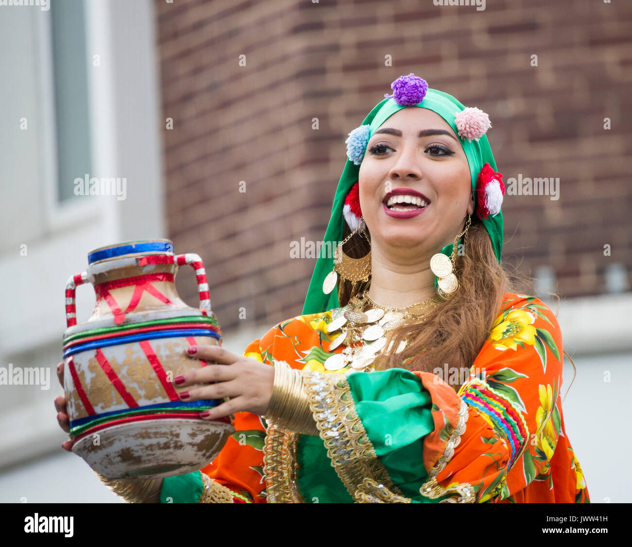 Dancers from Egypt performing at Billingham international folklore