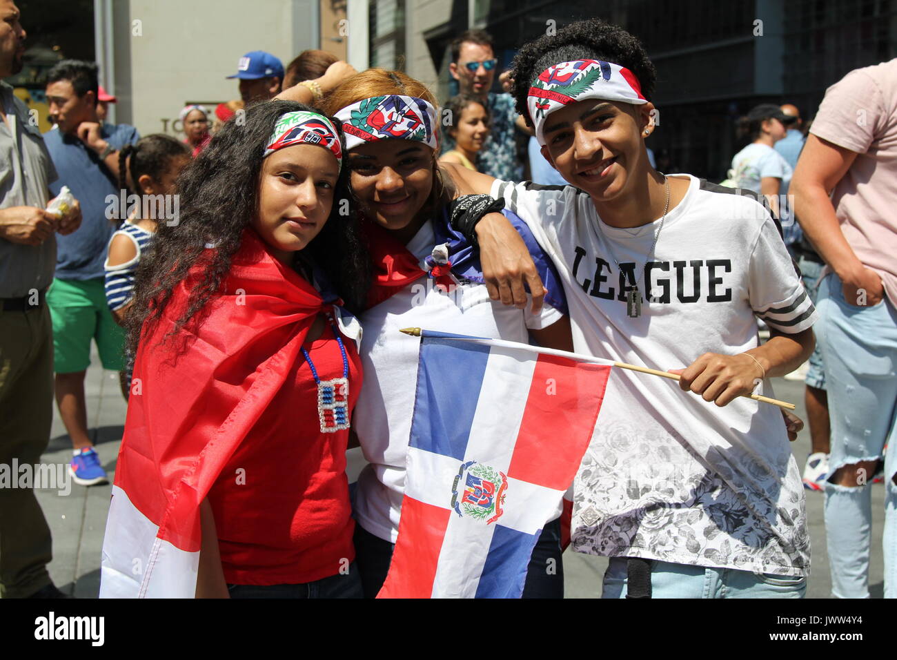 New York Ny Us 13th Aug 2017 This Year S 35th Annual Dominican Day Parade In Midtown Manhattan Honored Nypd Officer Miosotis Familia Who Was Killed In The Line Of Duty In The
