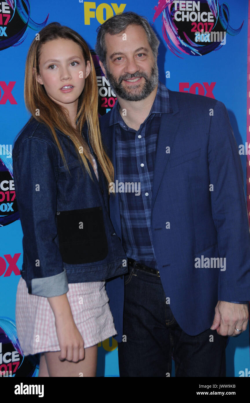 Los Angeles, CA, USA. 13th Aug, 2017. Iris Apatow, Judd Apatow. Teen
