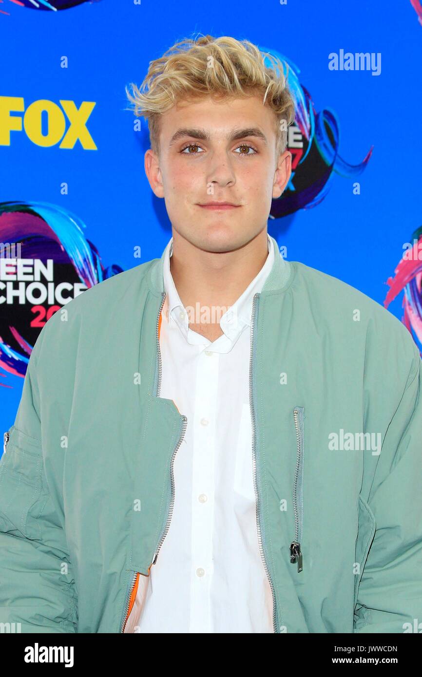 Jake Paul at arrivals for TEEN CHOICE Awards 2017 - Arrivals, The Galen  Center, Los Angeles, CA August 13, 2017. Photo By: Priscilla Grant/Everett  Collection Stock Photo - Alamy