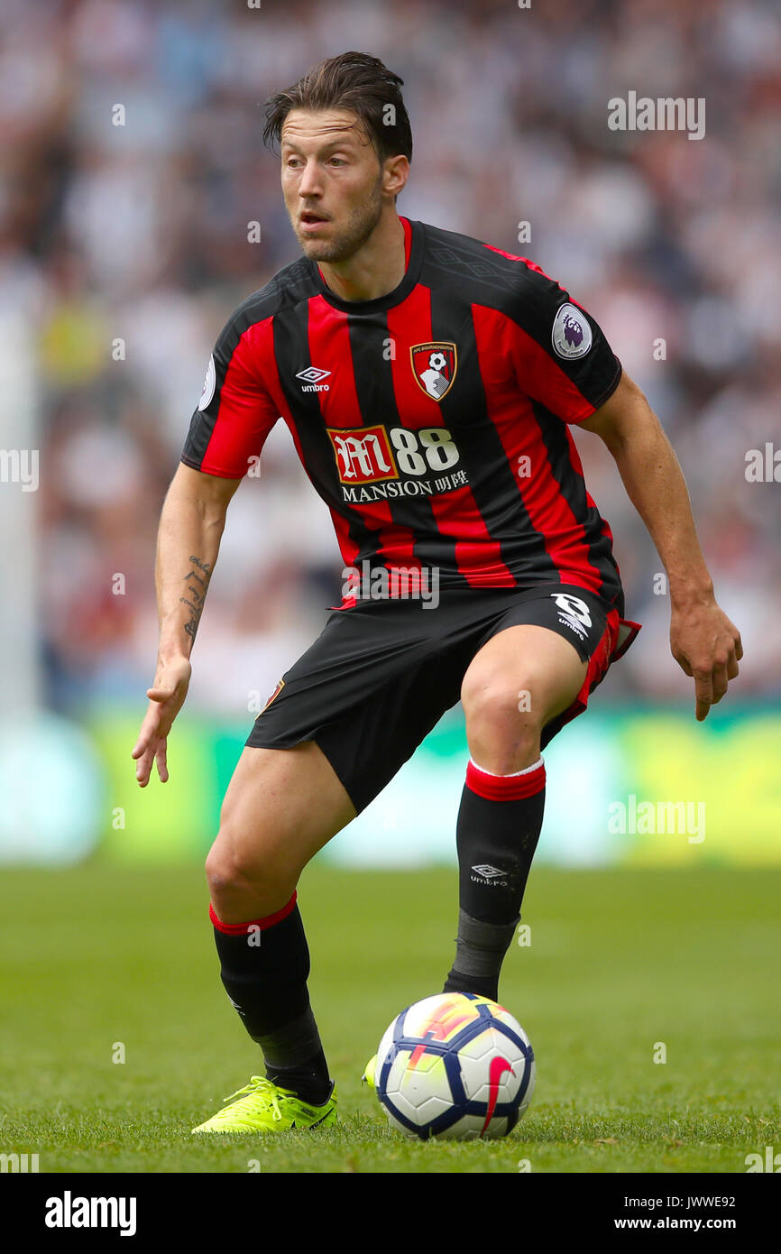 AFC Bournemouth's Harry Arter during the Premier League match at The Hawthorns, West Bromwich. PRESS ASSOCIATION Photo. Picture date: Saturday August 12, 2017. See PA story SOCCER West Brom. Photo credit should read: Nick Potts/PA Wire. RESTRICTIONS: No use with unauthorised audio, video, data, fixture lists, club/league logos or 'live' services. Online in-match use limited to 75 images, no video emulation. No use in betting, games or single club/league/player publications. Stock Photo