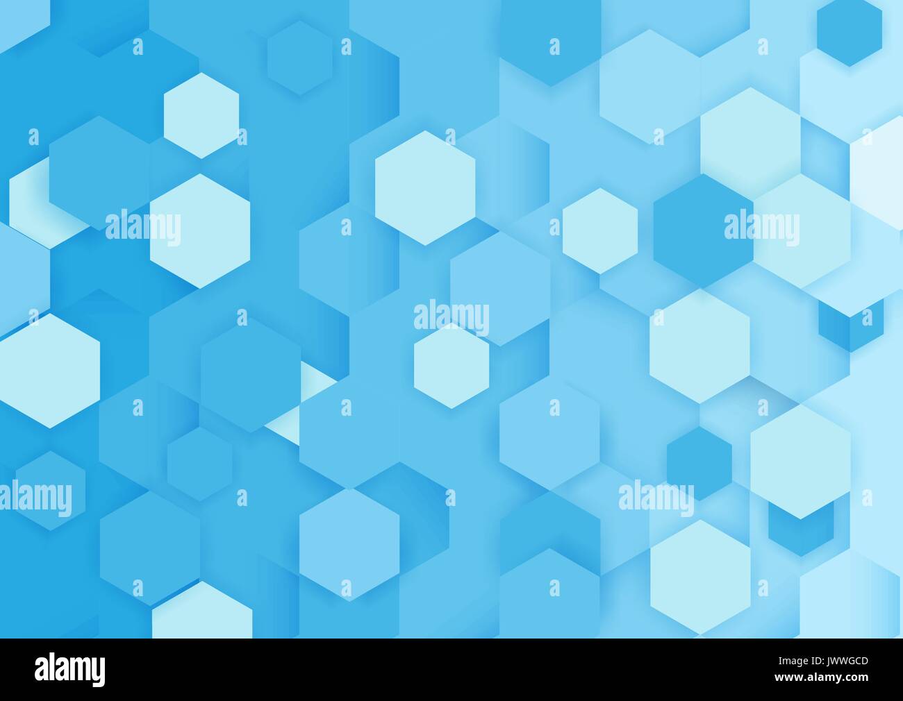 Abstract blue and white repeating hexagons background Stock Vector ...