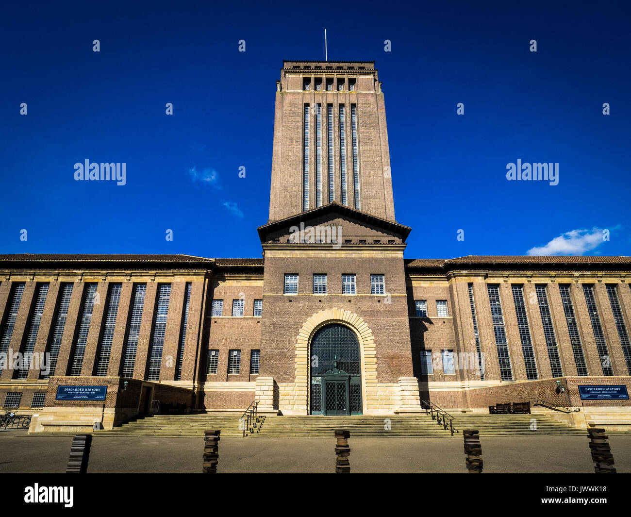 Cambridge University Library - The University of Cambridge Library building, designed by Sir Giles Gilbert Scott, and opened in 1934 Stock Photo