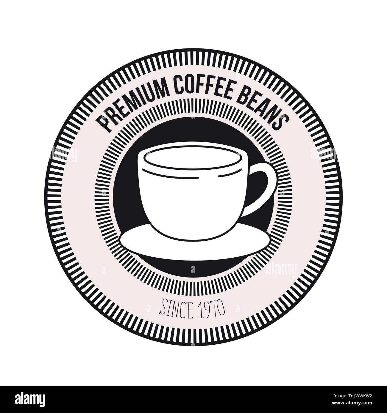 Premium Vector  Drawing cup of coffee and coffee beans