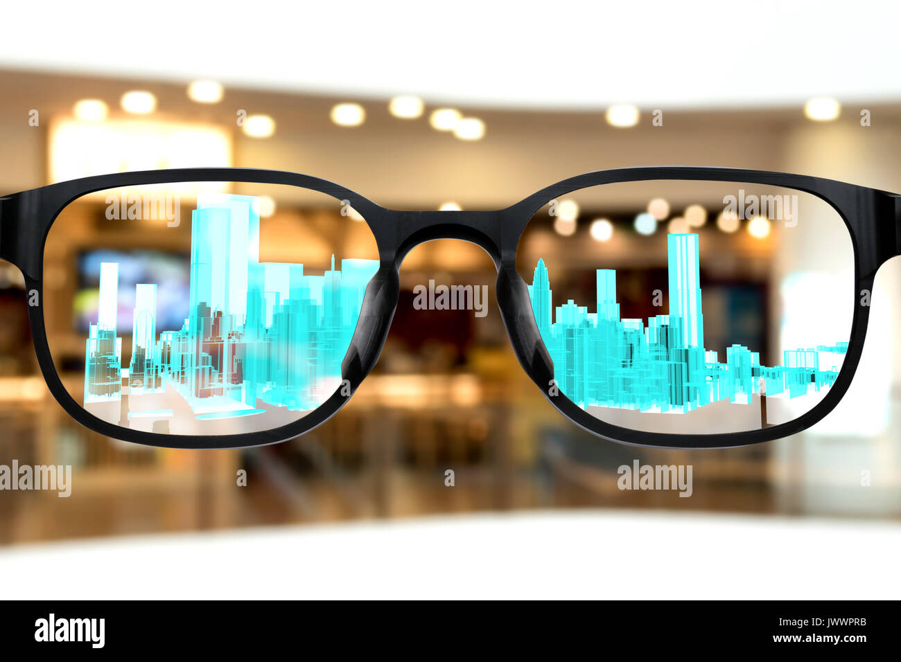 Augmented Reality Marketing And Smart Ar Glasses Technology Concept Customer Using Ar 