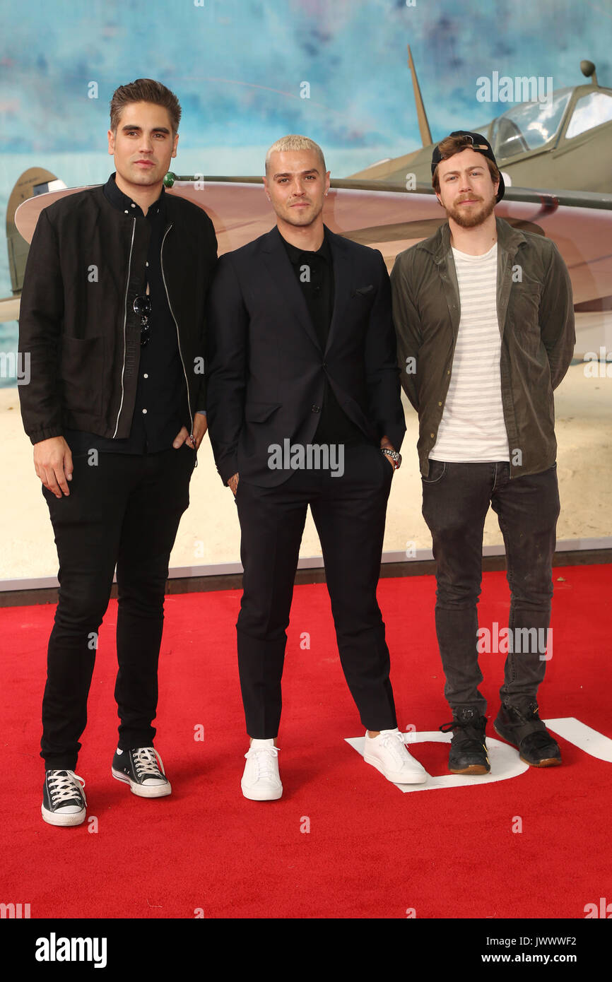 World Premiere of 'Dunkirk' held at the Odeon Leicester Square - Arrivals  Featuring: James Bourne, Matt Willis, Charlie Simpson, Busted Where: London, United Kingdom When: 13 Jul 2017 Credit: Lia Toby/WENN.com Stock Photo