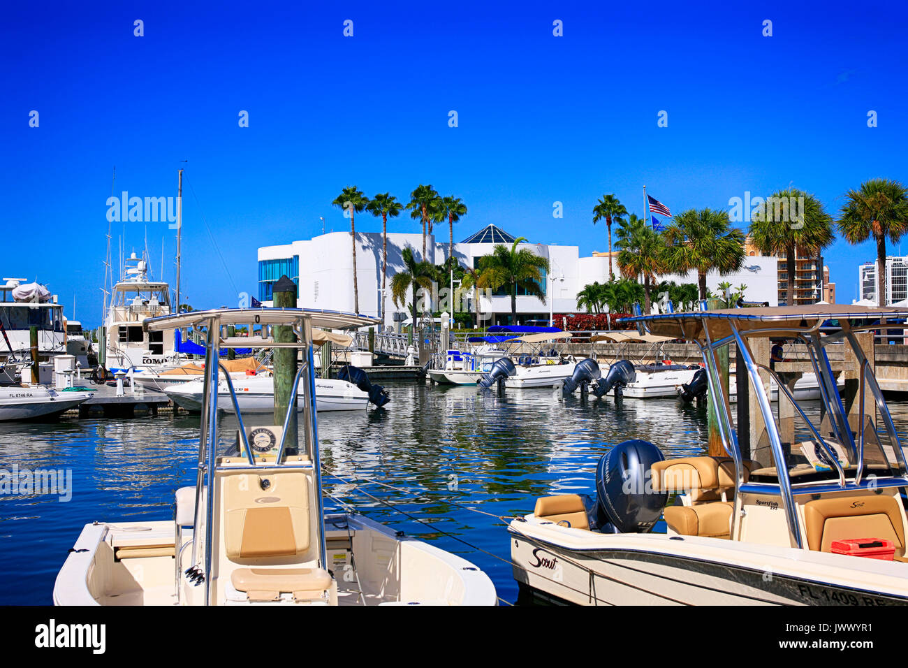 Marina Jack Restaurant on Marina Plaza in Sarasota FL, USA Stock Photo