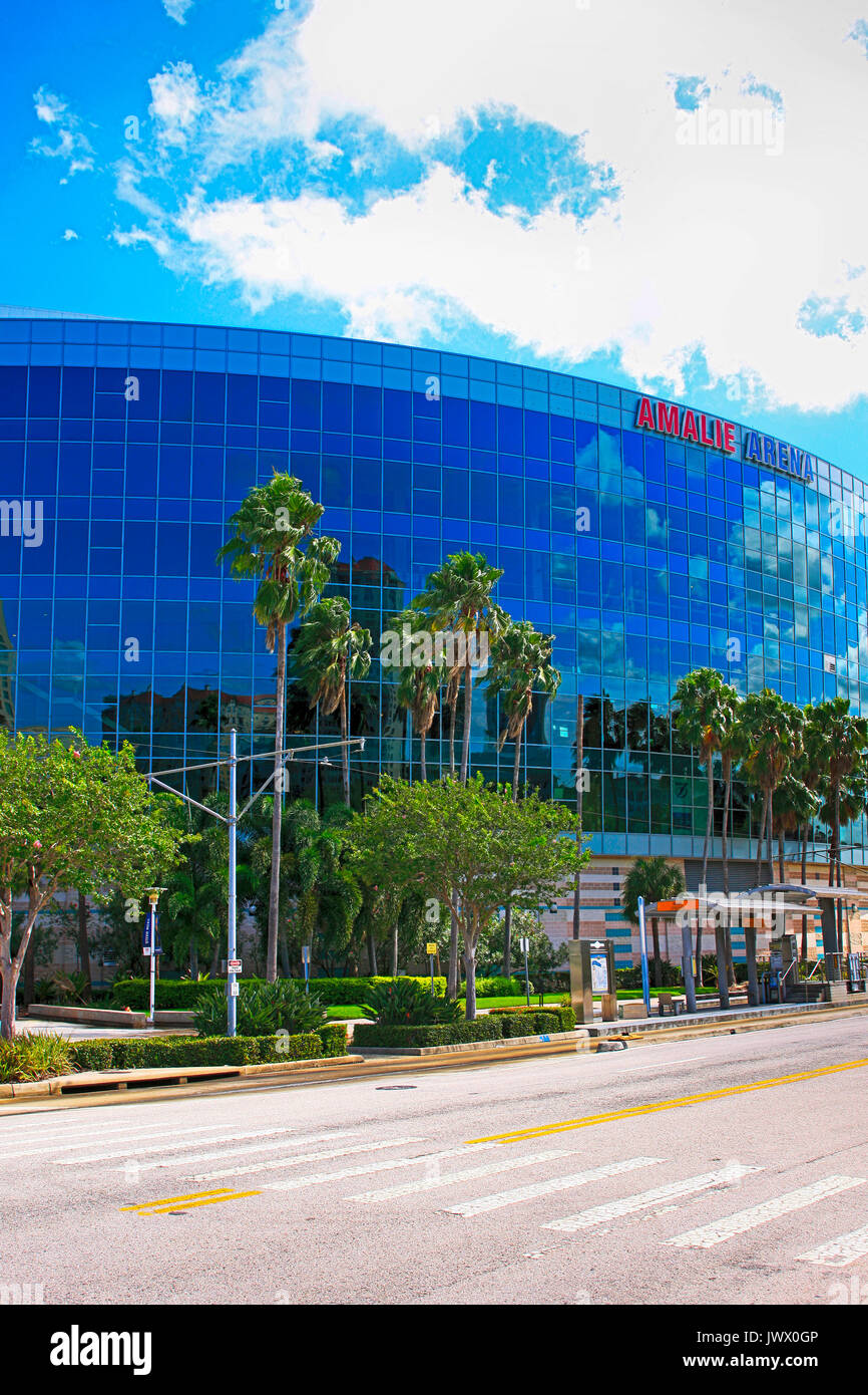 Amalie Arena in Tampa Fl USA Editorial Photo - Image of entrance, downtown:  93968071