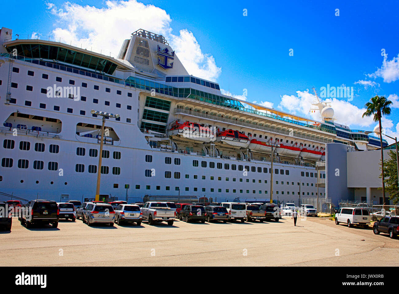 Empress of the Sea cruise ship at Port Tampa Bay FL, USA Stock Photo