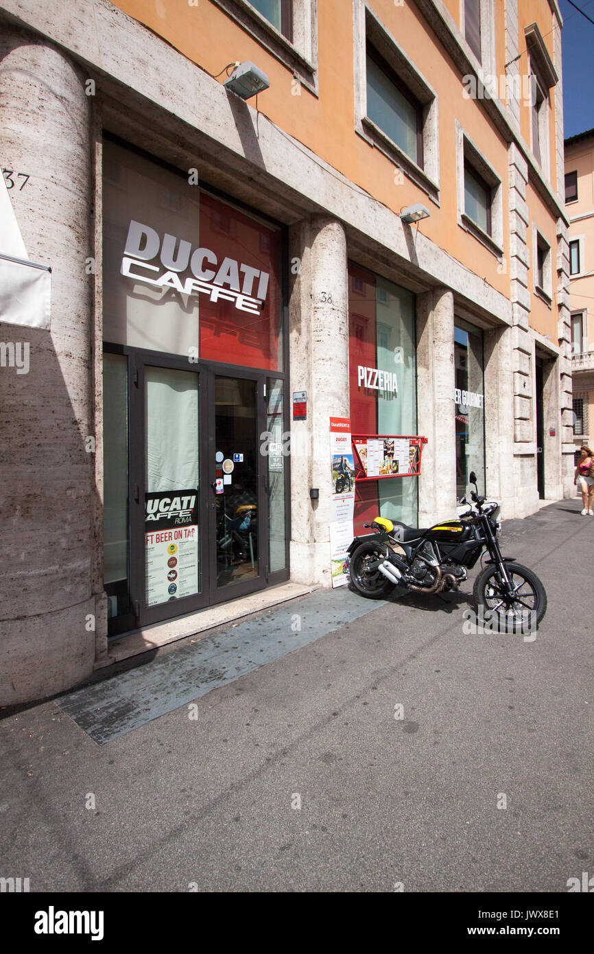 Ducati Caffe in Rome Stock Photo - Alamy