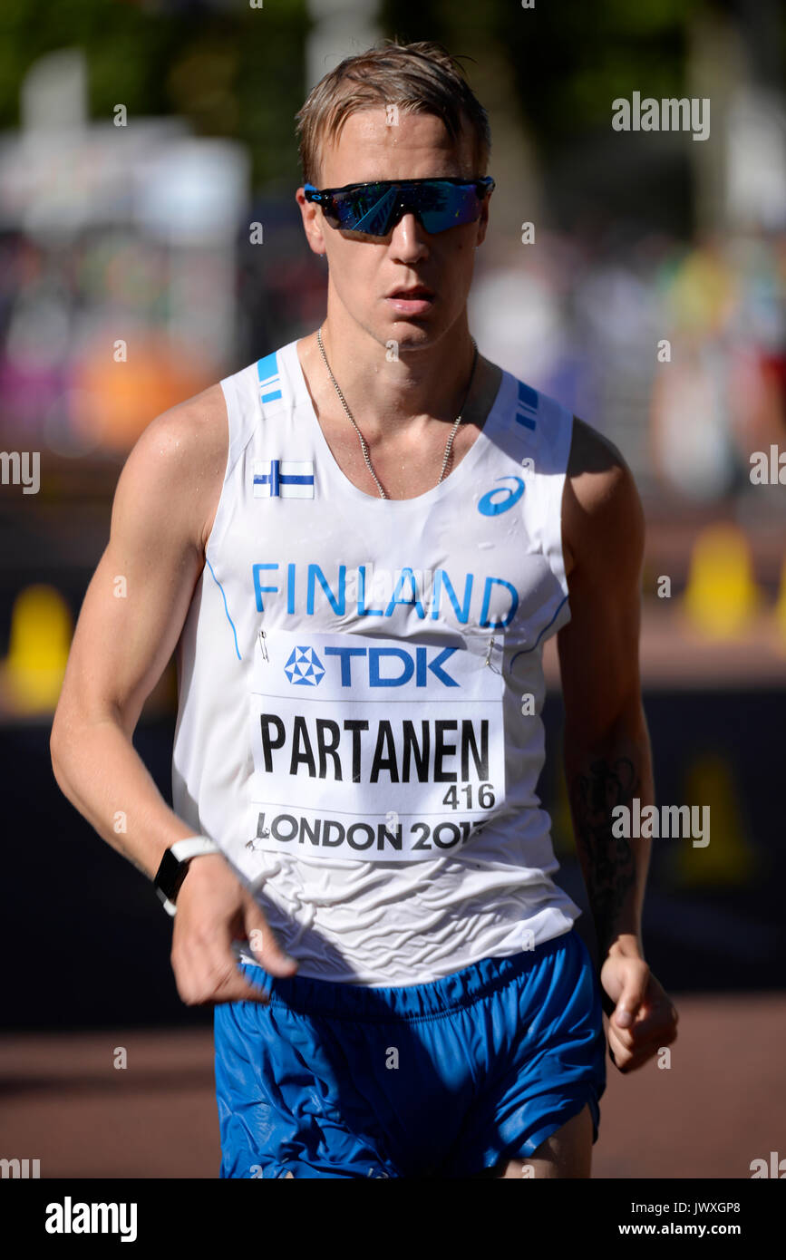 Veli Matti Partanen of Finland competing in the IAAF World Athletics ...