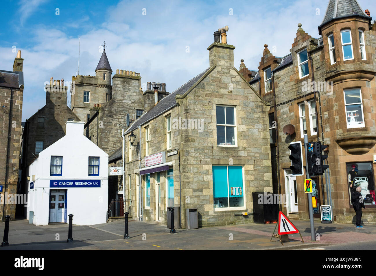victorian houses in Lerwick, Shetland Stock Photo Alamy