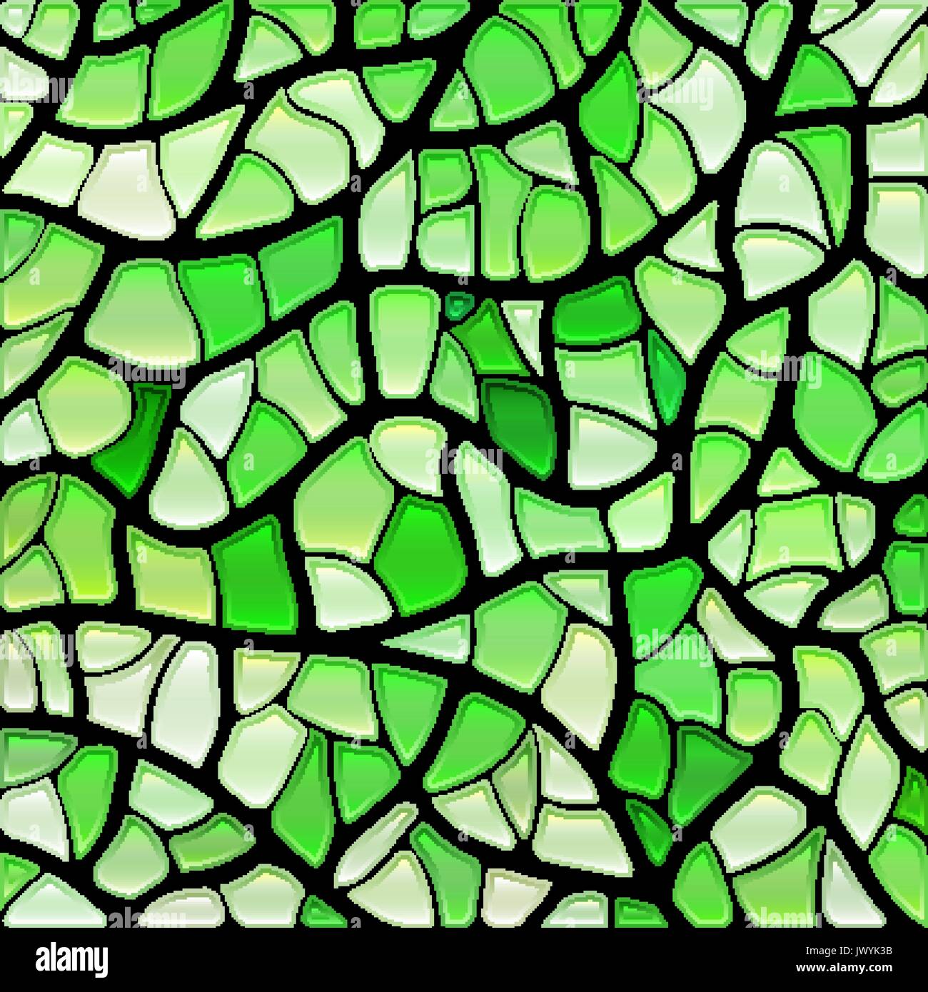 abstract vector stained-glass mosaic background - bright green Stock ...