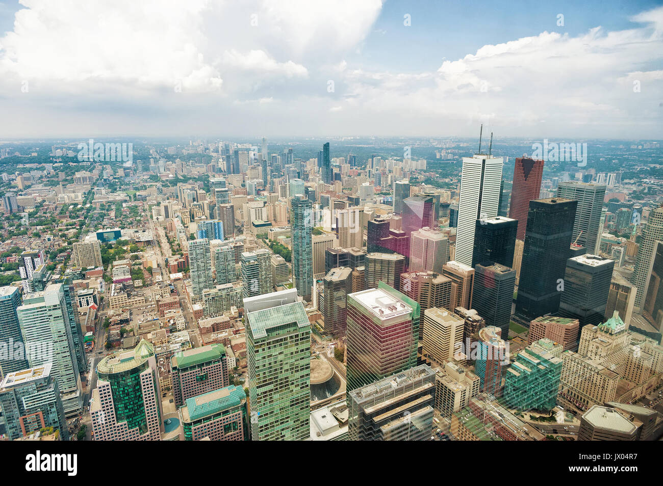 Aerial view of Toronto downtown. Ontario, Canada Stock Photo - Alamy