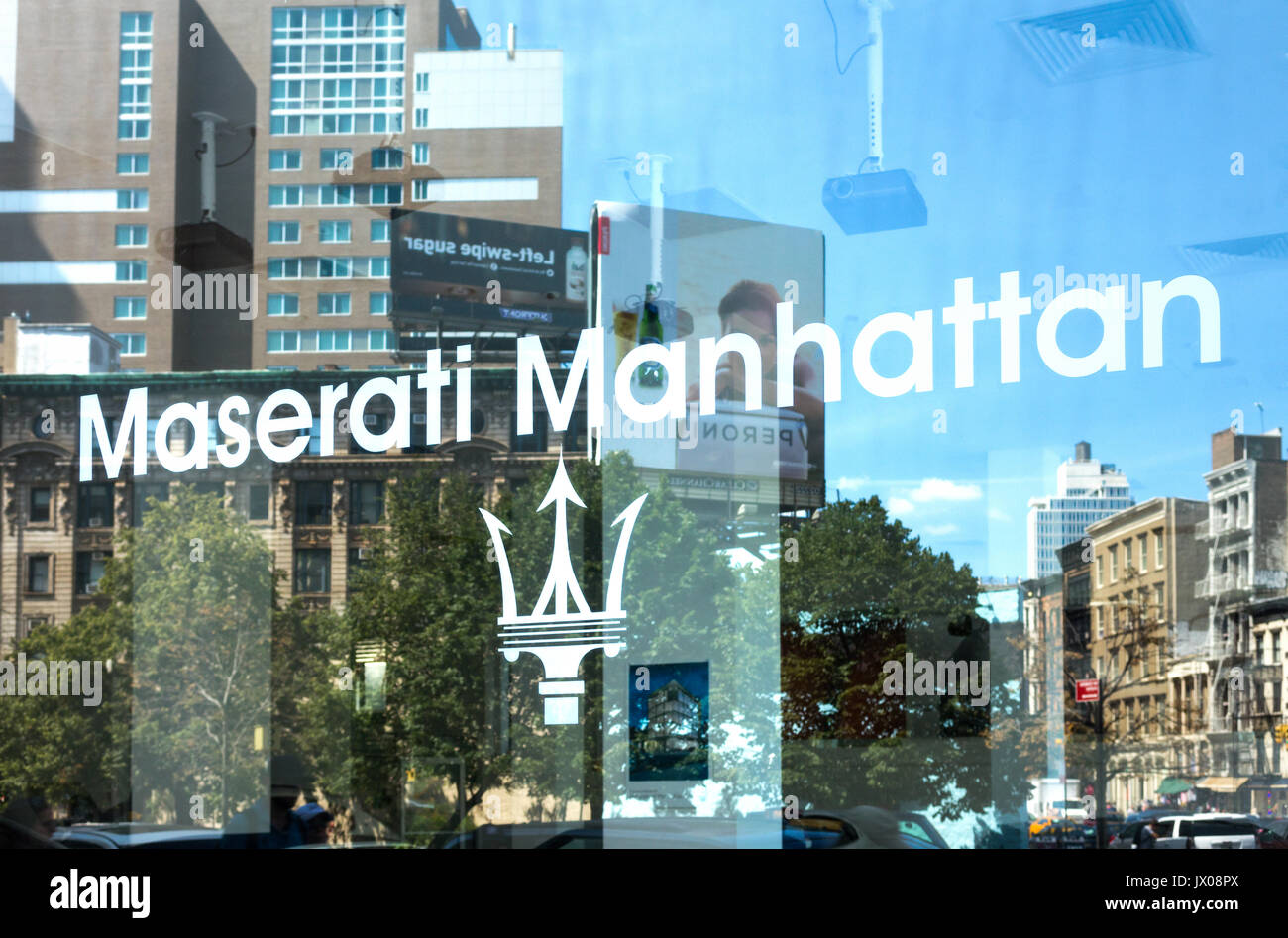 Maserati of Manhattan, luxury Italian car dealers Stock Photo Alamy