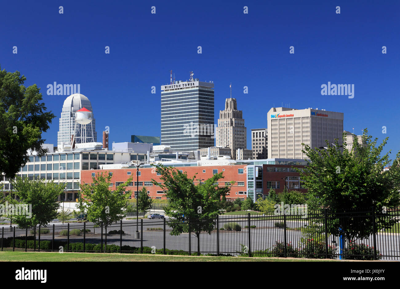 Winston Salem skyline, North Carolina Stock Photo Alamy