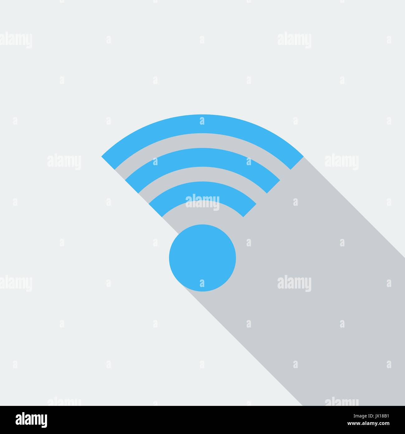 Wireless icon. Flat vector related icon with long shadow for web and mobile applications. It can be used as - logo, pictogram, icon, infographic eleme Stock Vector