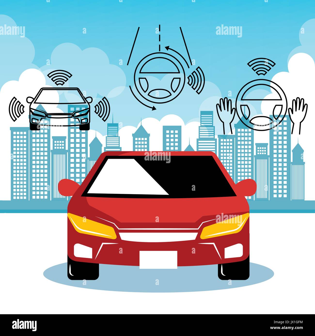autonomous cars and wireless communication system, of Things, smart city, smart