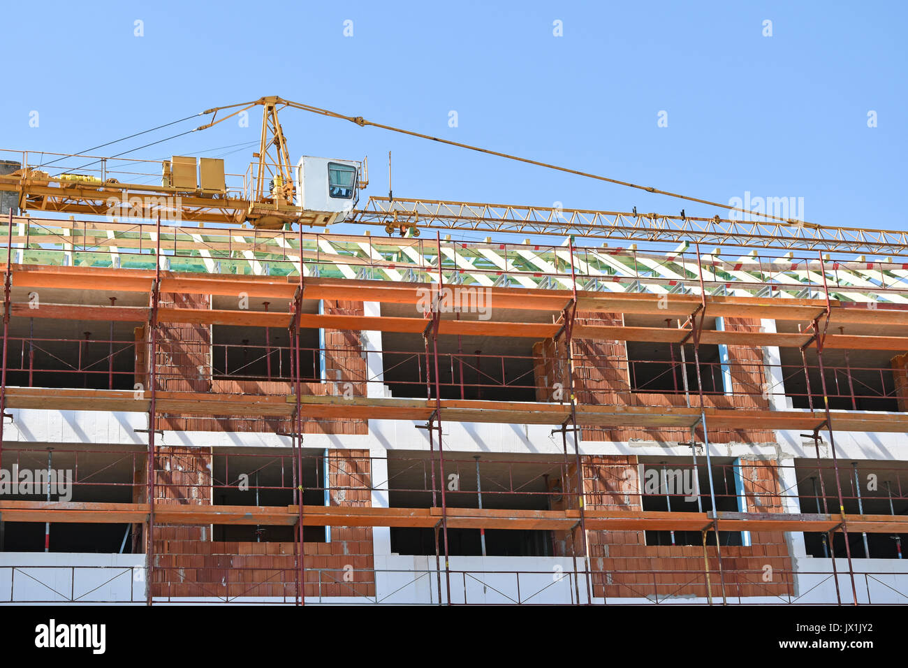 Construction of a new apartment building Stock Photo Alamy
