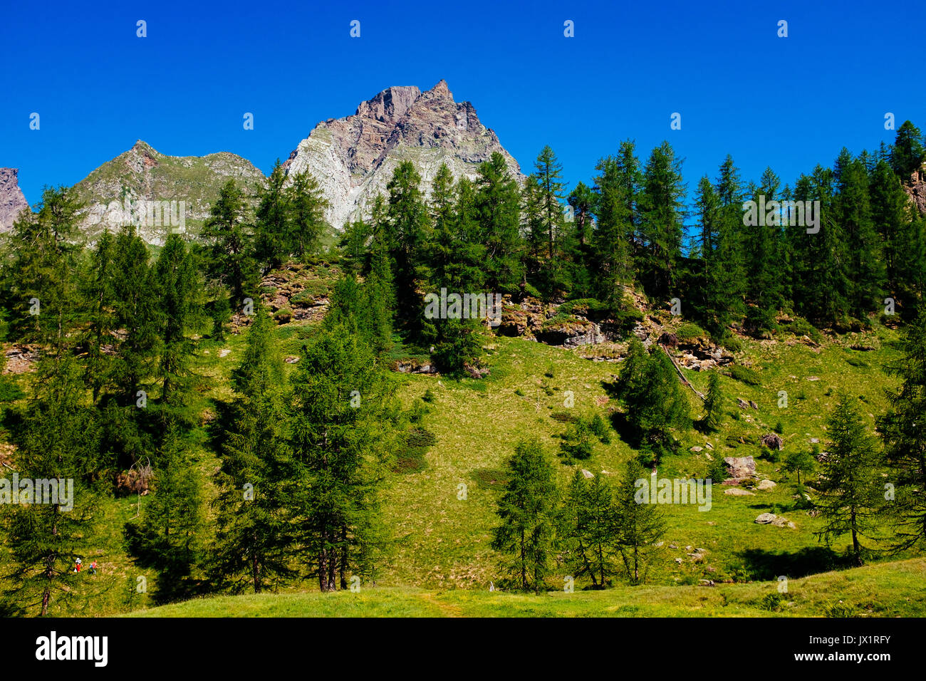 Beautiful mountain landscape, Alpe Devero, Italy Stock Photo