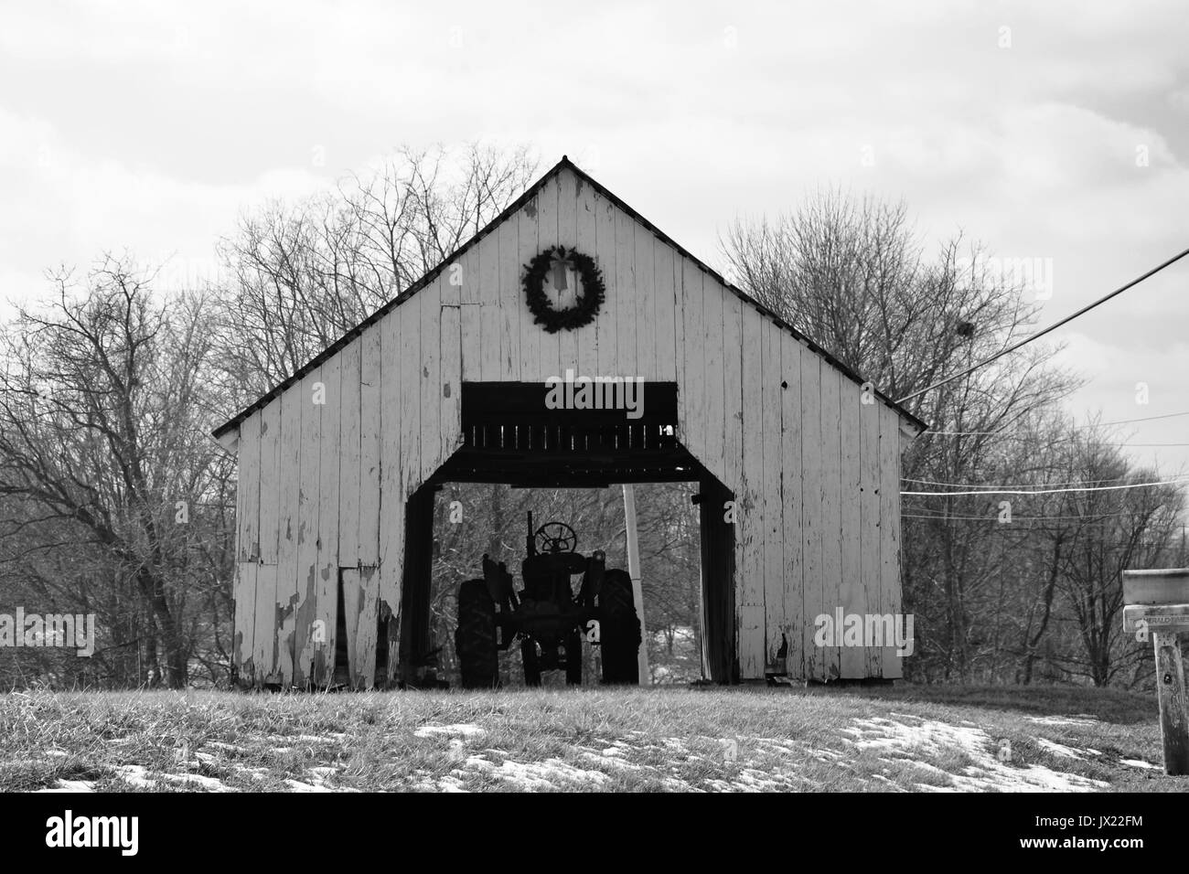 Old Barns Stock Photo