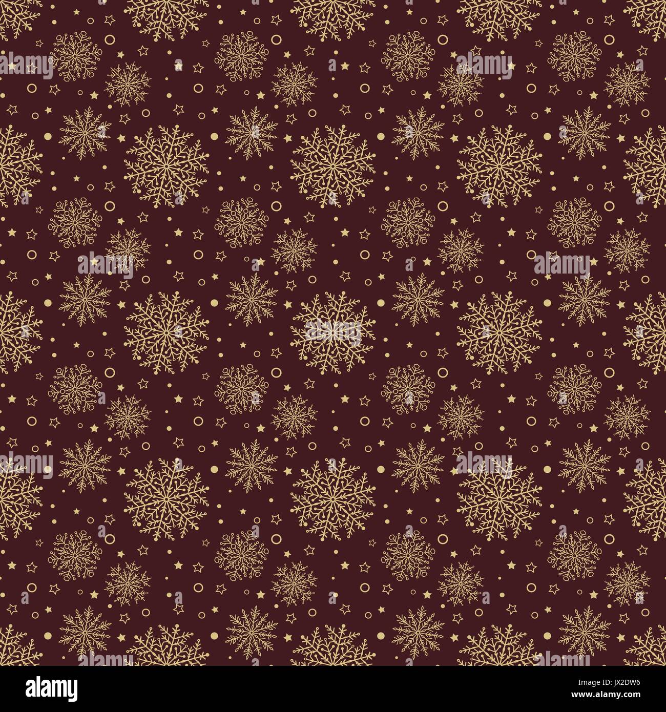 Seamless Vector Background With Snowflakes Stock Vector Image & Art - Alamy