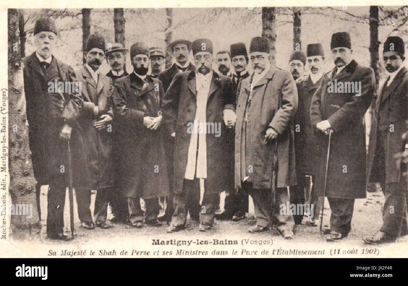 Mozaffar ad Din Shah 1902 Stock Photo Alamy