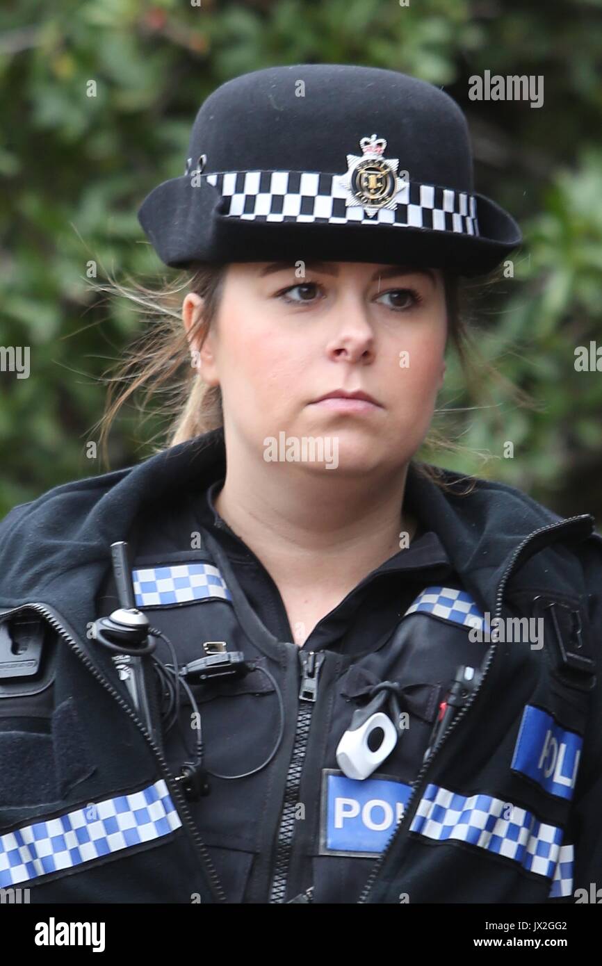 Caption 269/600  PC Jess Chick  (Jess is correct) who was attacked with a hammer by Jamshid Piruz Hove trial center in East Sussex where Jamshid Piruz is due to be sentenced. Convicted murderer in Holland Jamshid Piruz attacked a Police Officers in the Sussex street with a claw hammer. Stock Photo