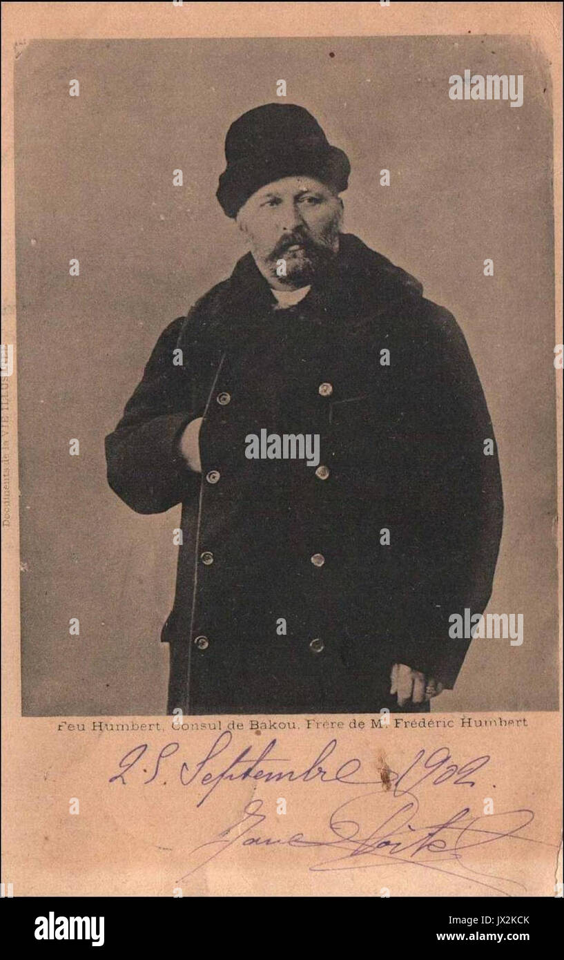 Feu Humbert Consul de Bakou Frere de M Frederic Humbert Stock Photo Alamy