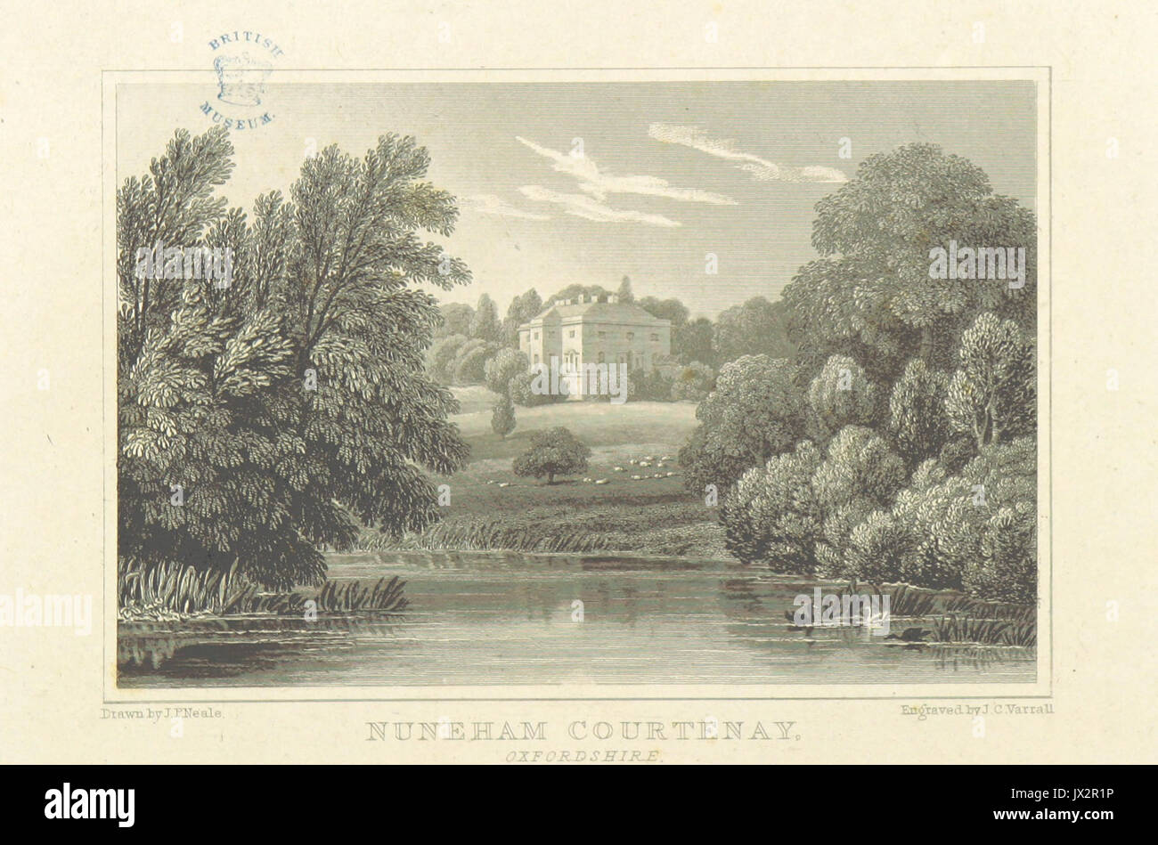Neale(1818) p3 284   Nuneham Courtenay, Oxfordshire Stock Photo