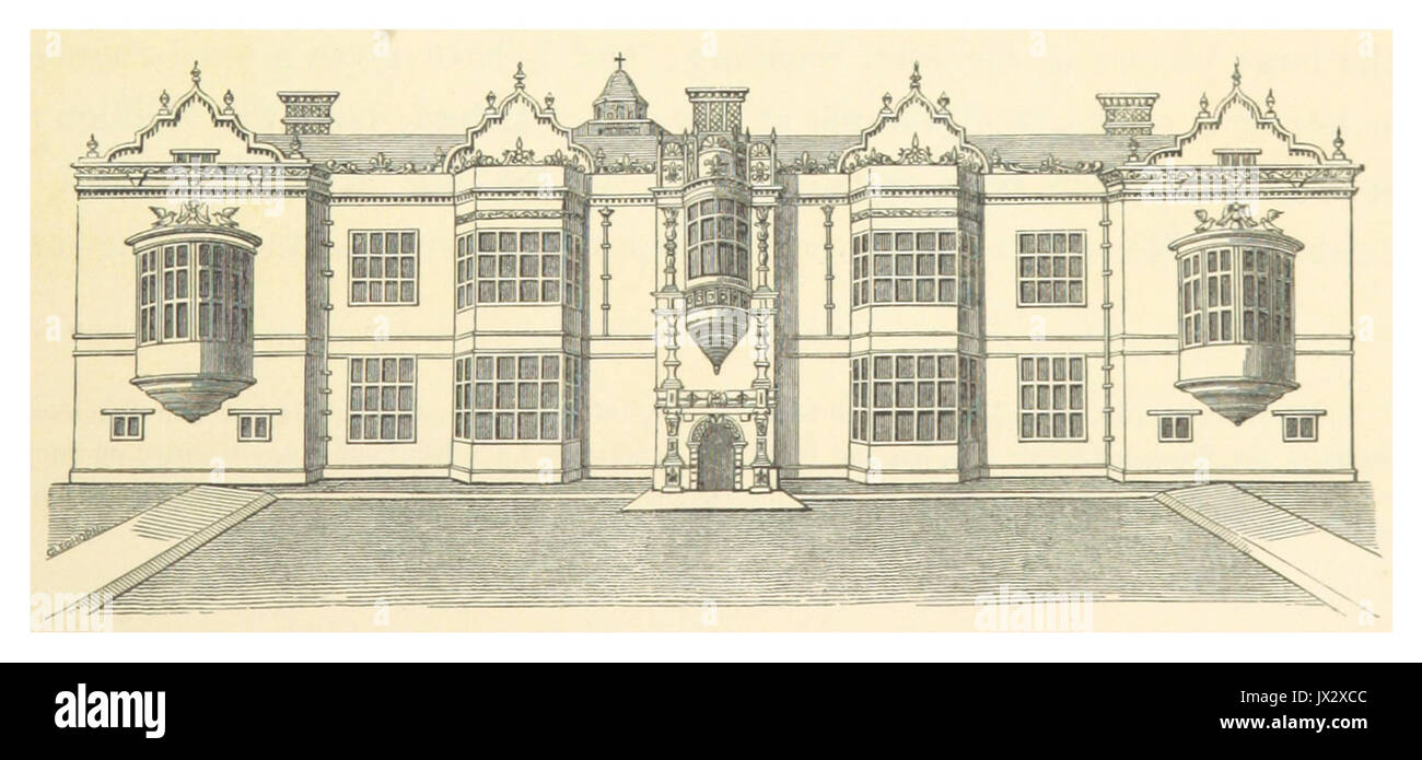 SMYTH(1851) 1 103 The North Front, from an old drawing Stock Photo