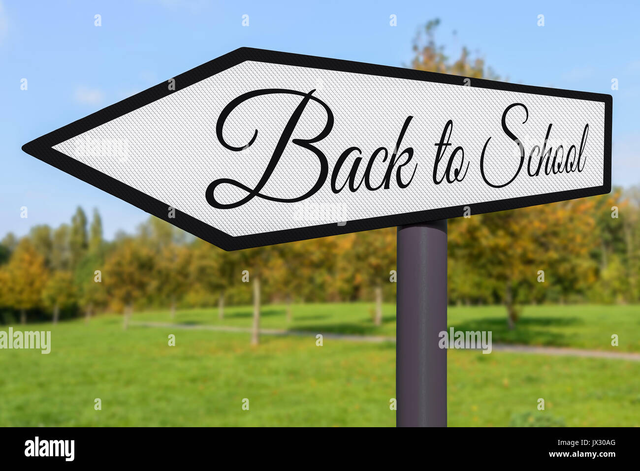 Back to School sign. Stock Photo