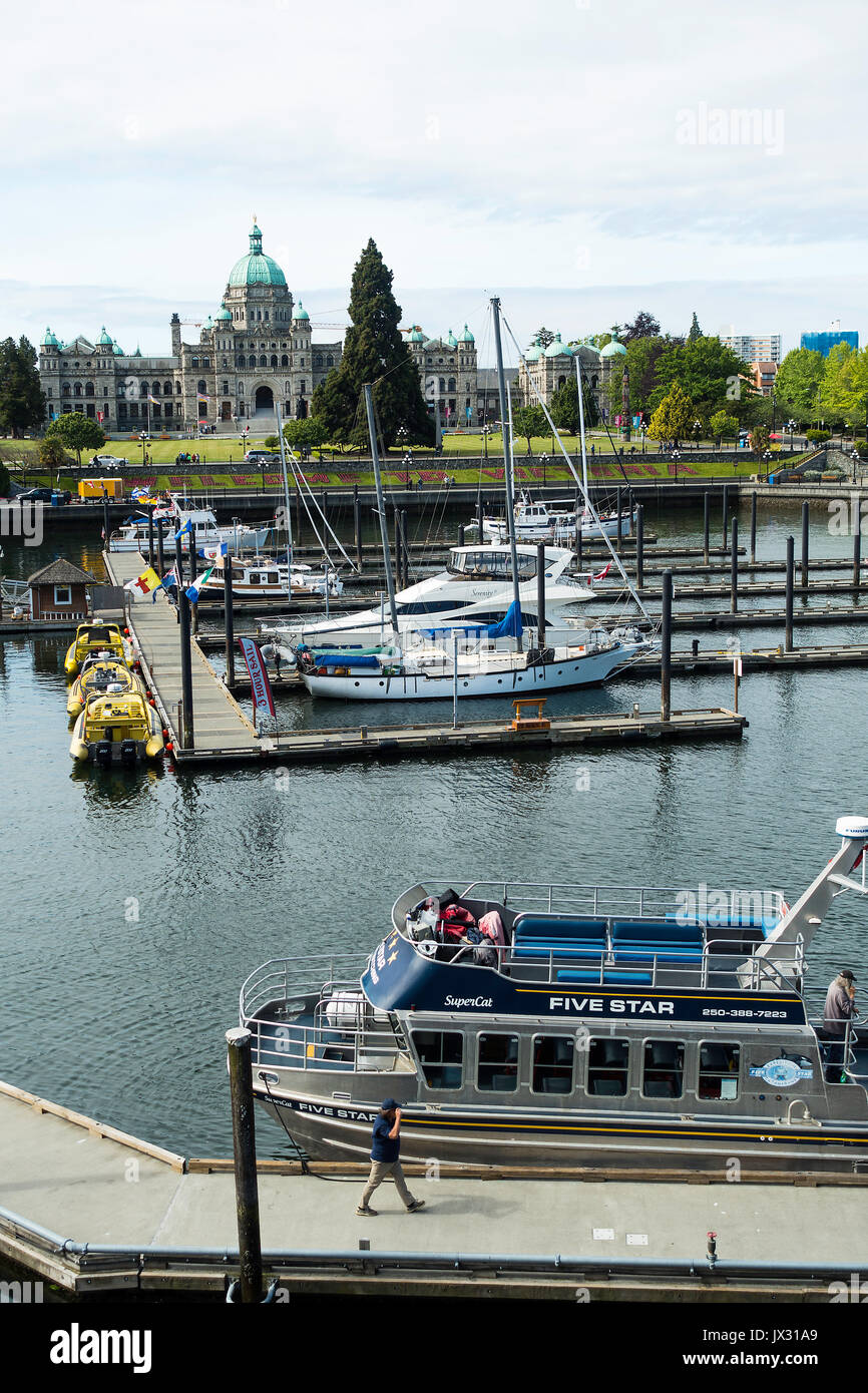Inner harbor marina in victoria bc High Resolution Stock Photography ...