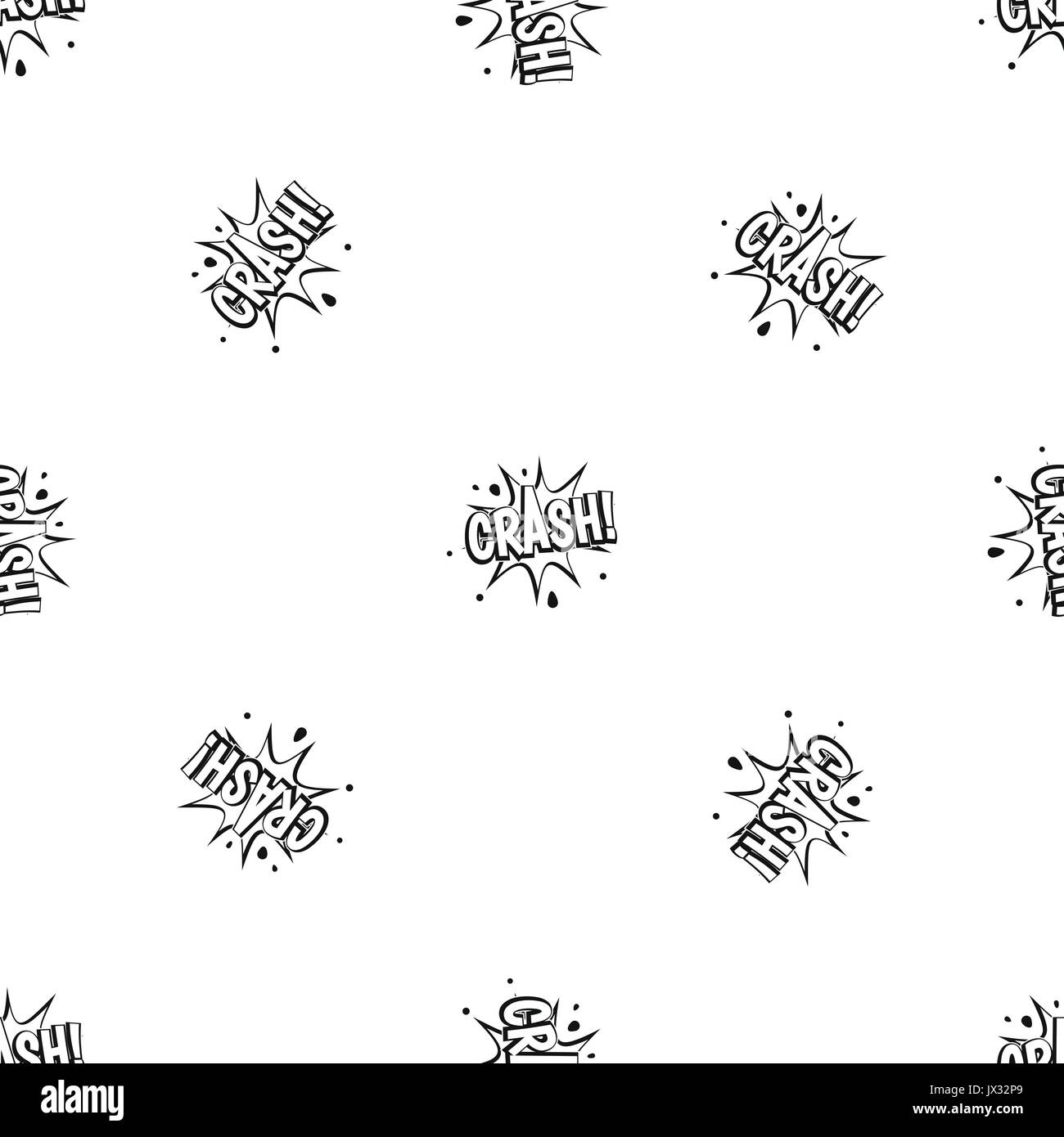 Crash explosion pattern seamless black Stock Vector Image & Art - Alamy