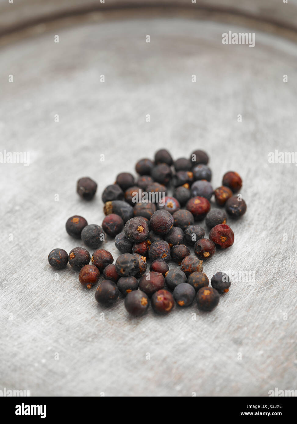 fragrent juniper berries loose Stock Photo