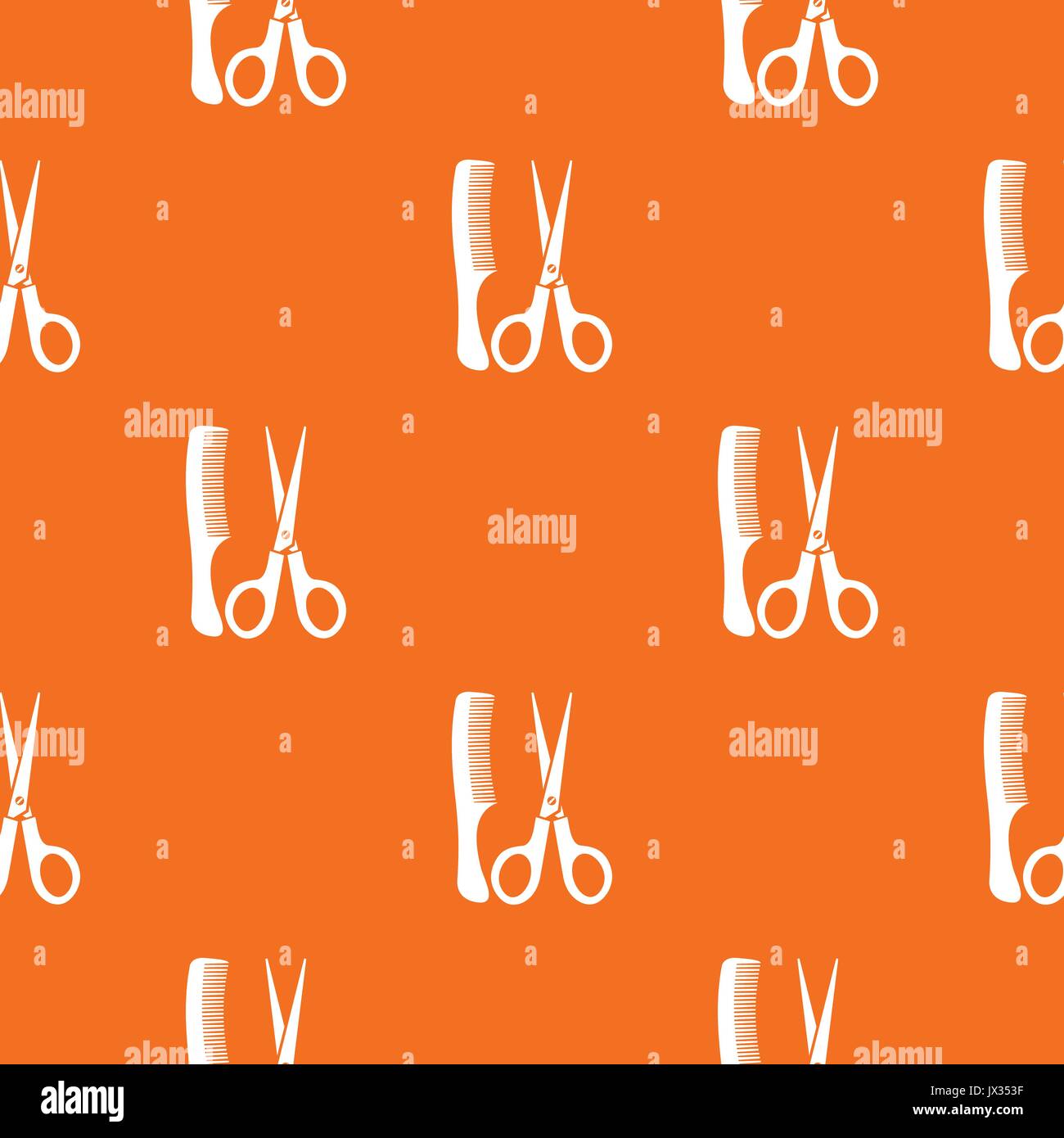 Scissors and comb pattern seamless Stock Vector Image & Art - Alamy