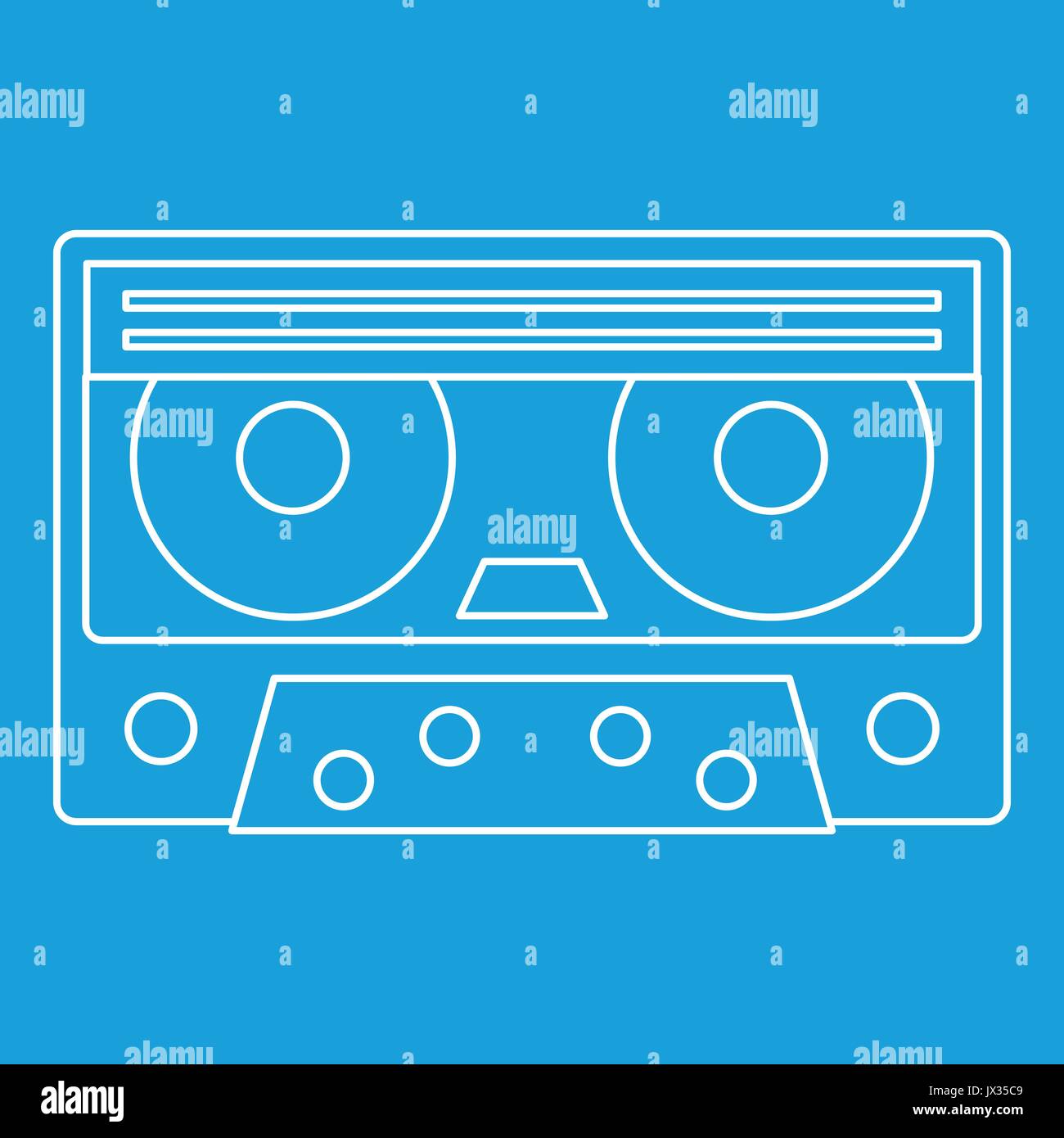 Cassette tape icon, outline style Stock Vector Image & Art - Alamy