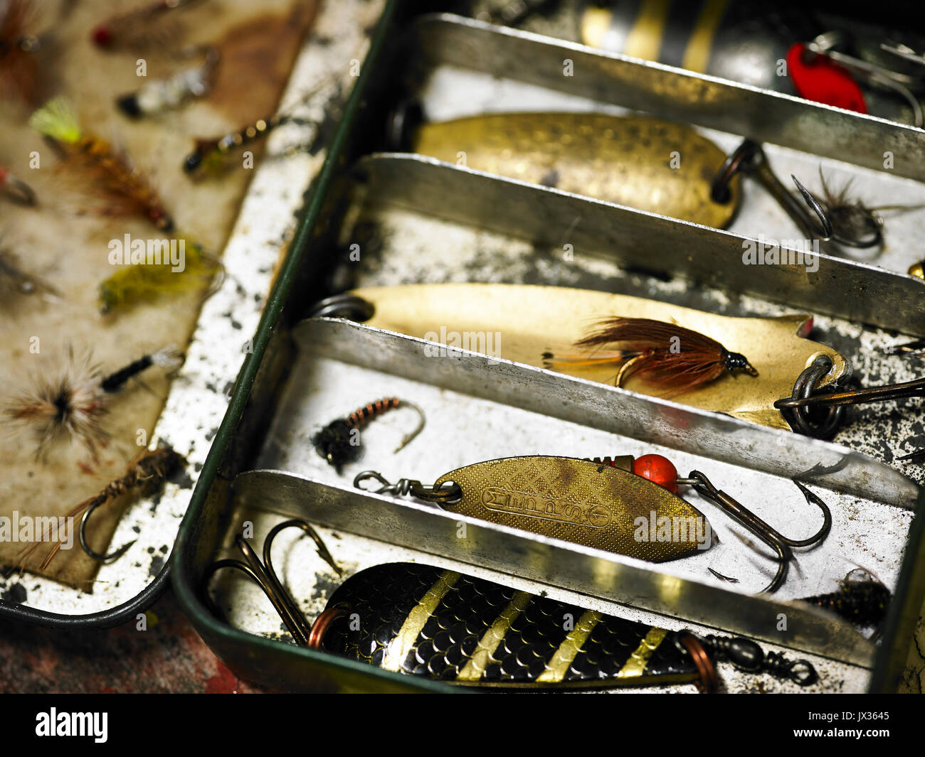 Vintage fishing fly hi-res stock photography and images - Alamy