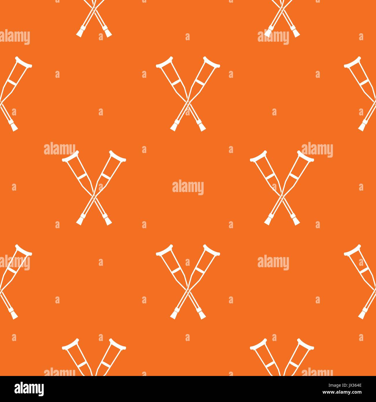 Crutches pattern seamless Stock Vector