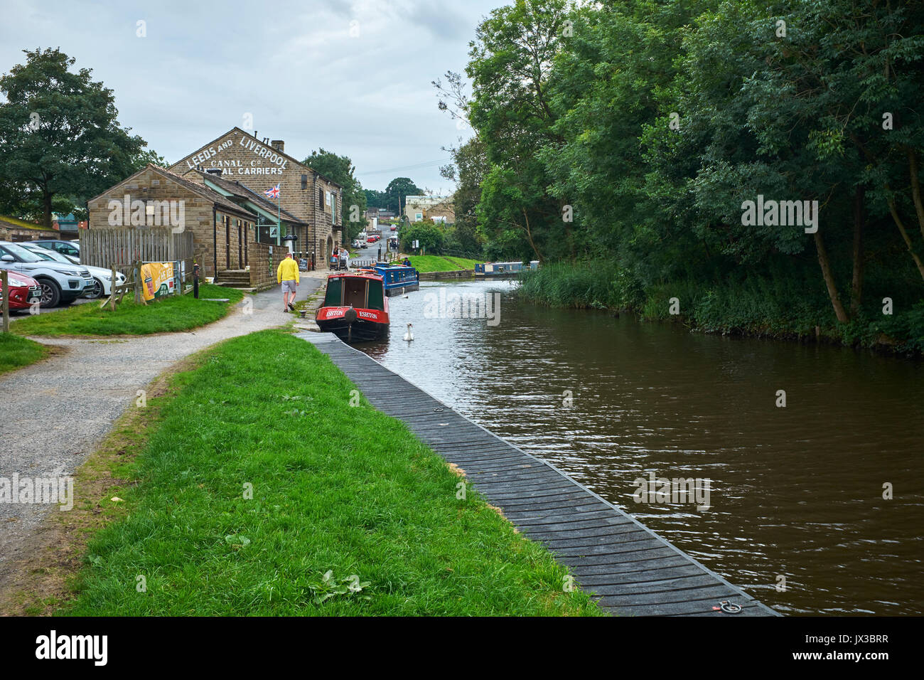 General views of the Leeds and Liverpool Canal at Foulridge Wharf