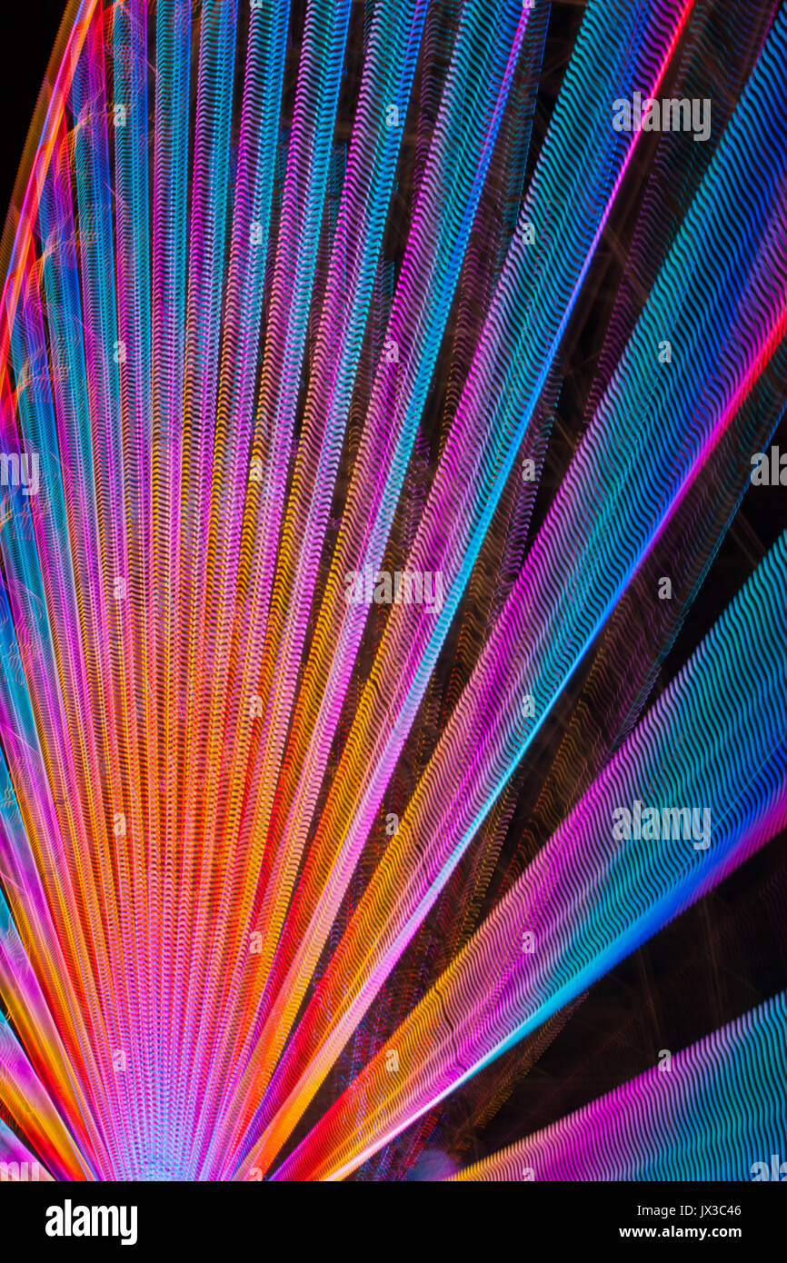 Abstract lights with motion blur (from a ferris wheel Stock Photo - Alamy